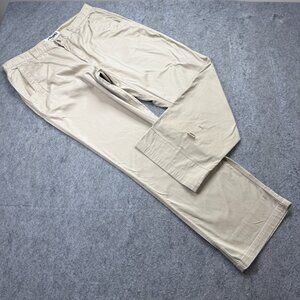 Mountain Khakis Pants Men 38 x 32 Beige Relaxed Fit Stretch Twill Lake Lodge
